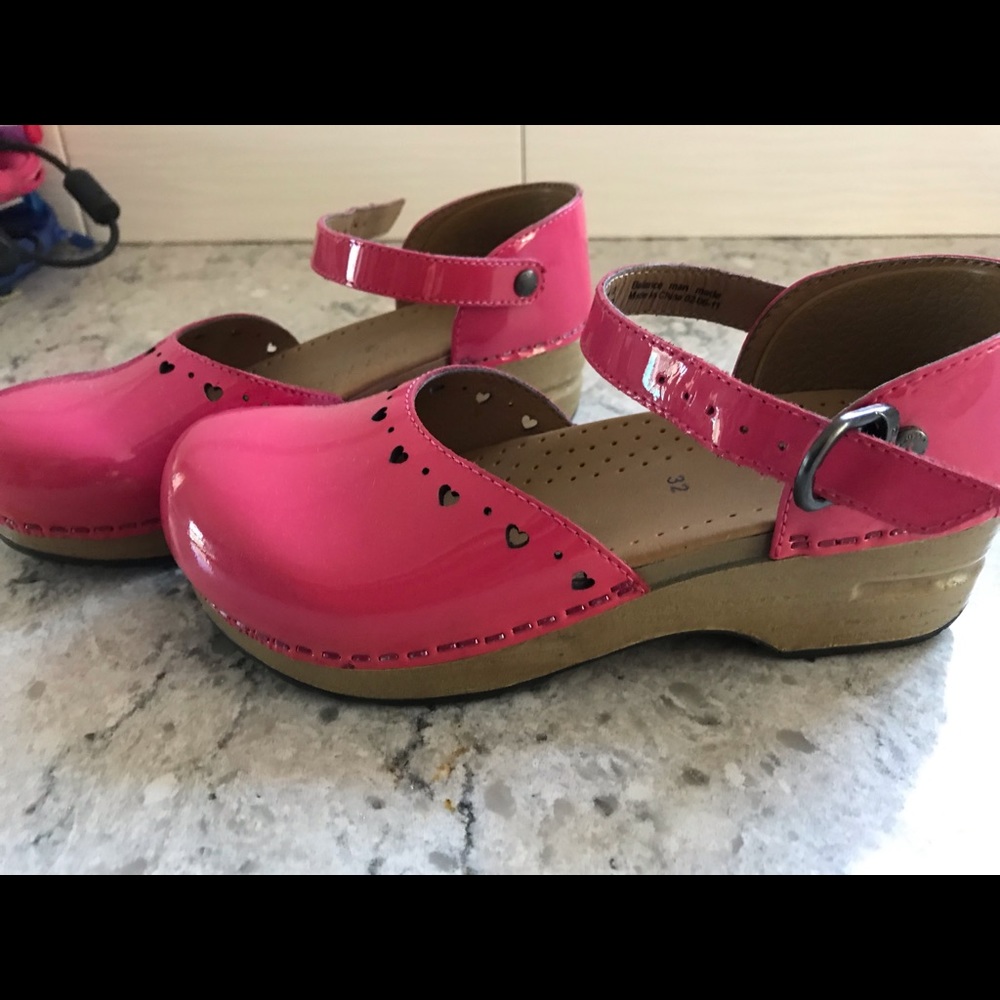 Dansko Pink Mary Jane Clogs